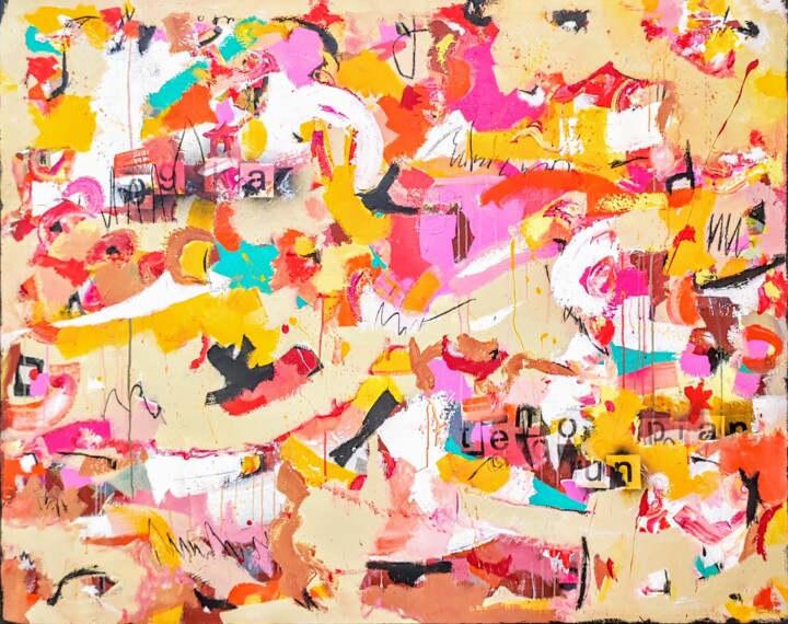 Картина под названием "Number" - Alfonso Sánchez, Подлинное произведение искусства, Акрил Установлен на Деревянная рама для…