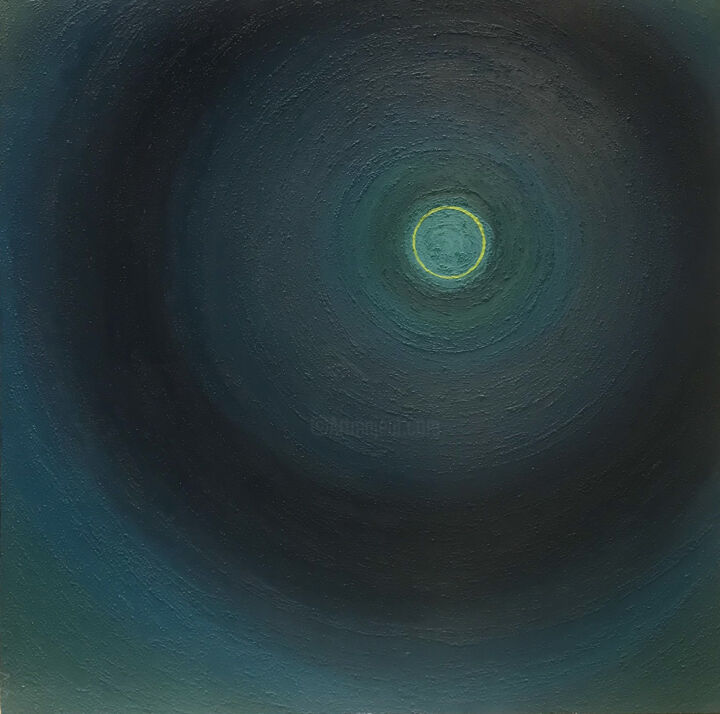 Pittura intitolato "El sol del espacio" da Alfredo Bucay Atri, Opera d'arte originale, Acrilico
