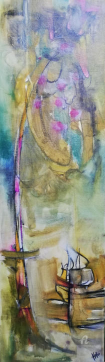 Pintura titulada "Esperando las nuece…" por Kelo, Obra de arte original, Acrílico