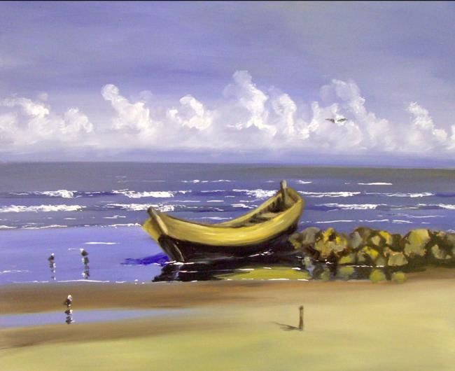 Картина под названием "Playa de la Paloma" - Alfredo Costa Buzio, Подлинное произведение искусства
