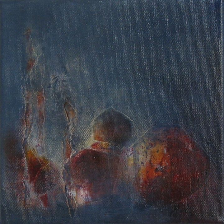 Schilderij getiteld "Au coeur des marais…" door Anne-Lise Hammann, Origineel Kunstwerk, Acryl