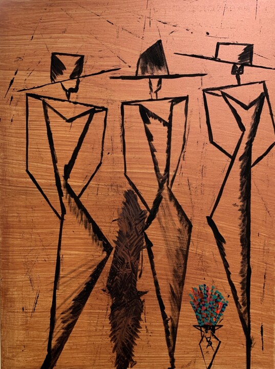 Pintura titulada "MUJEREZ" por Ali Kasap, Obra de arte original, Acrílico