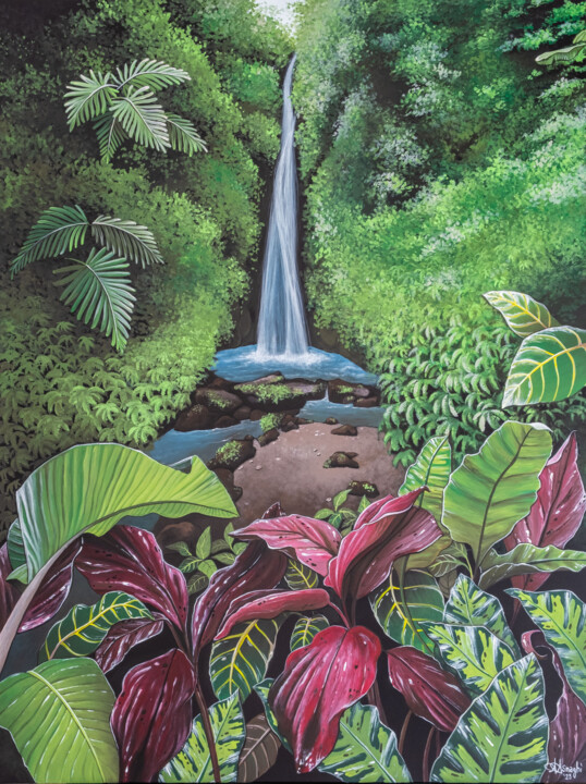 "Garden of Eden" başlıklı Tablo Alice Asnaghi tarafından, Orijinal sanat, Akrilik