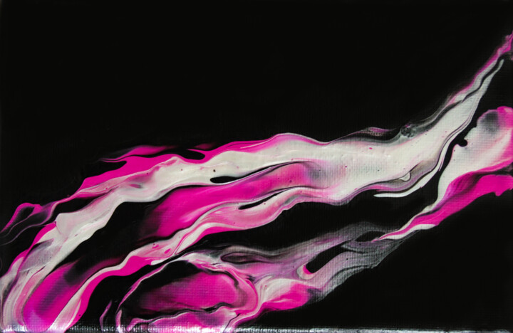 Pintura titulada "Pink marble" por Alice B., Obra de arte original, Acrílico
