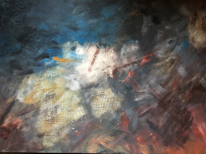Peinture intitulée "The storm, vivaldi…" par Alice Barret, Œuvre d'art originale, Acrylique