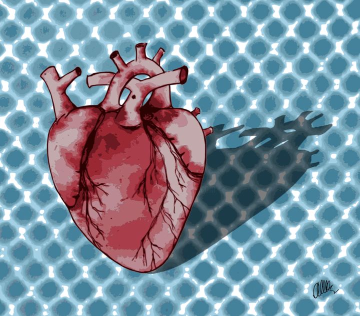 Digital Arts titled "CREA-COEUR" by Alice Baldys, Original Art, Digital Painting
