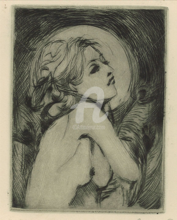 Estampas & grabados titulada "Vanity" por Alice Lenaz, Obra de arte original, Grabado