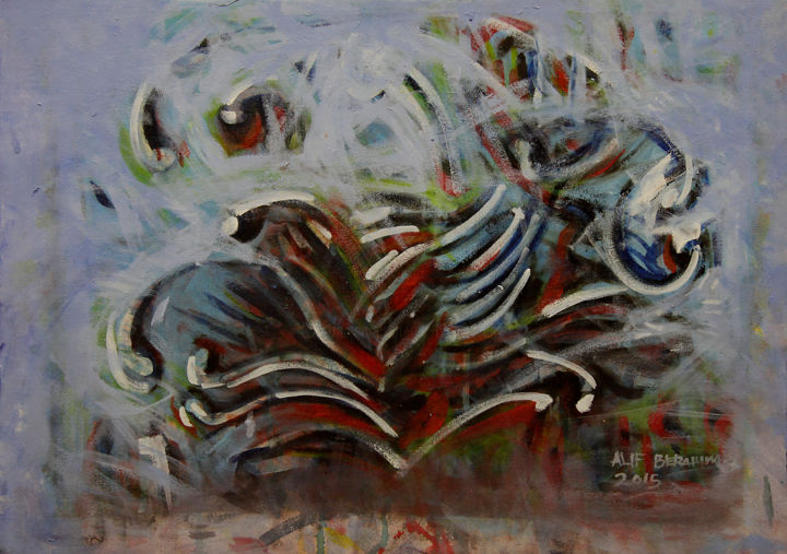Painting titled "Energy Series II" by Alif Che Berahim, Original Artwork, Acrylic