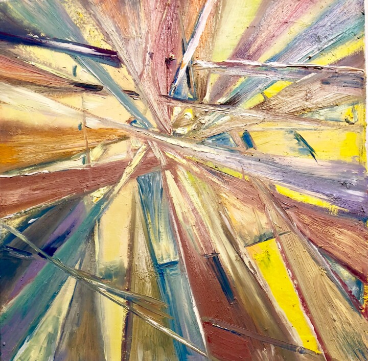 Pintura titulada "Абстракция. Настрое…" por Alina Asanova, Obra de arte original, Oleo