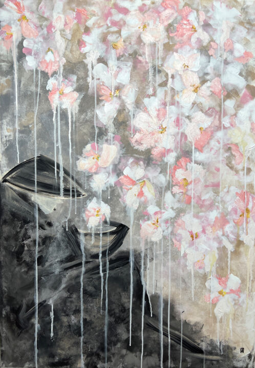 Картина под названием ""A Stranger collect…" - Alina Khramova, Подлинное произведение искусства, Масло Установлен на Деревян…