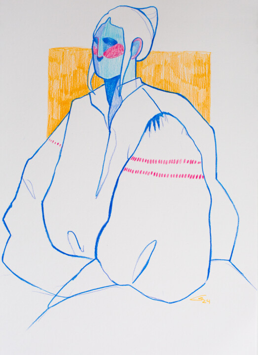 Dessin intitulée "sketch 20" par Alina Konyk, Œuvre d'art originale, Crayon