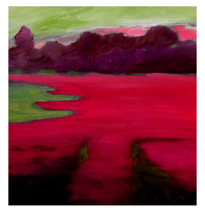 Digital Arts titled "Meadow4" by Alina Matykiewicz, Original Artwork, Digital Painting