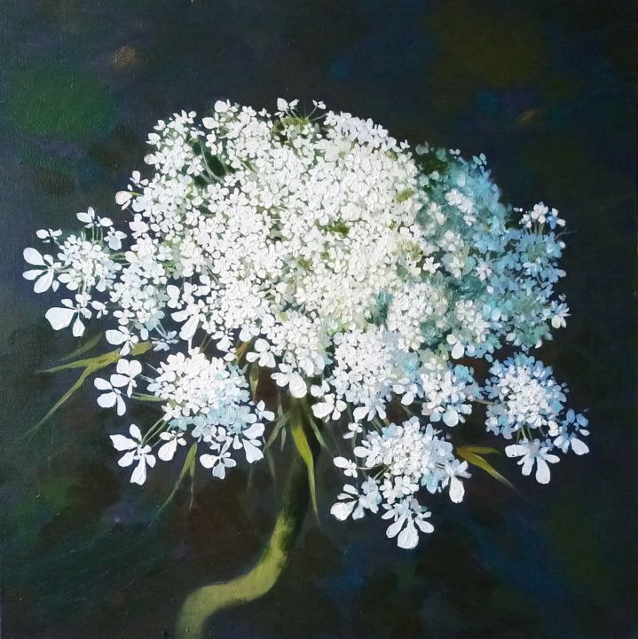Painting titled "Daucus Carota" by Alina Yakhyaeva, Original Art, Oil