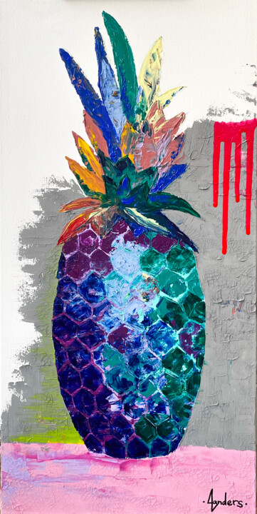 Painting titled "«SHE» acrylic art f…" by Alina Landers, Original Artwork, Acrylic Mounted on Wood Stretcher frame