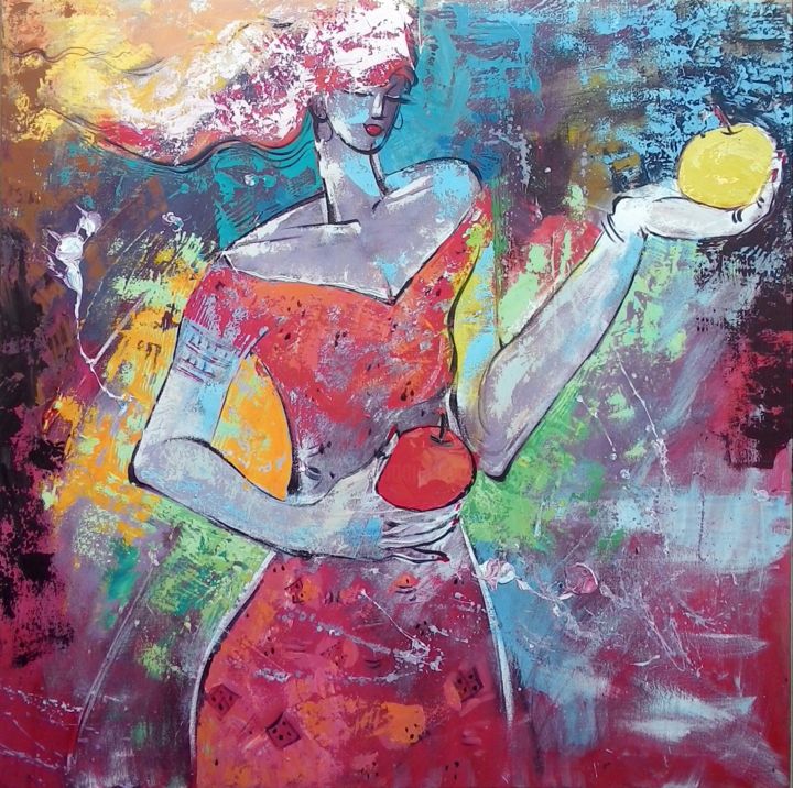 Painting titled "Spring" by Ali Norouzi, Original Art, Acrylic