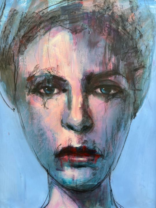 Peinture intitulée "Rêverie" par Alison Bld, Œuvre d'art originale, Acrylique
