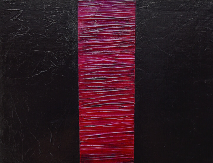 Peinture intitulée "Flot Rouge" par Alister Vanhille, Œuvre d'art originale, Acrylique