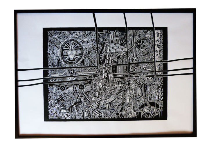 Peinture intitulée "1" par M&Atsiuk, Œuvre d'art originale,