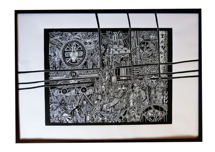 Peinture intitulée "Antwerpen" par Михайло І Алла Мацюк, Œuvre d'art originale,