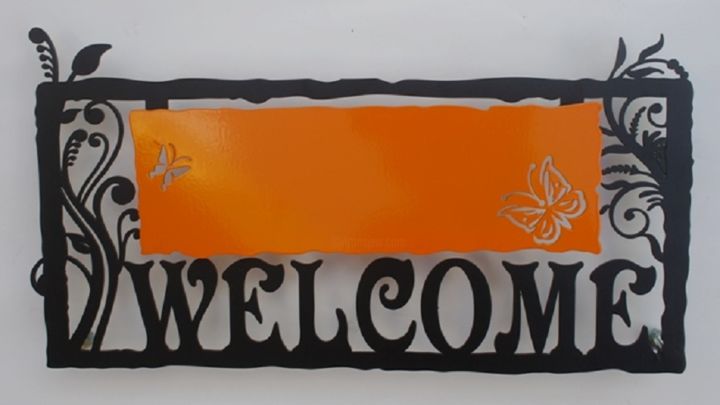Sculpture titled "A Welcome Sign - Or…" by Alla Pikovski, Original Artwork, Other