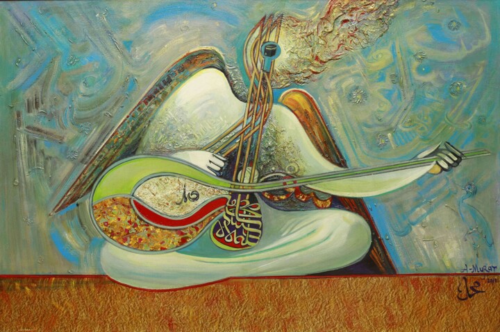 Malerei mit dem Titel "The eternal music" von Allamyrat Muhammedov, Original-Kunstwerk, Öl