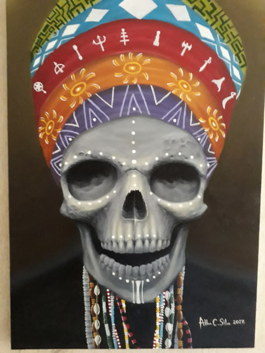 Pintura intitulada "Turban" por Allan Campos, Obras de arte originais, Outro