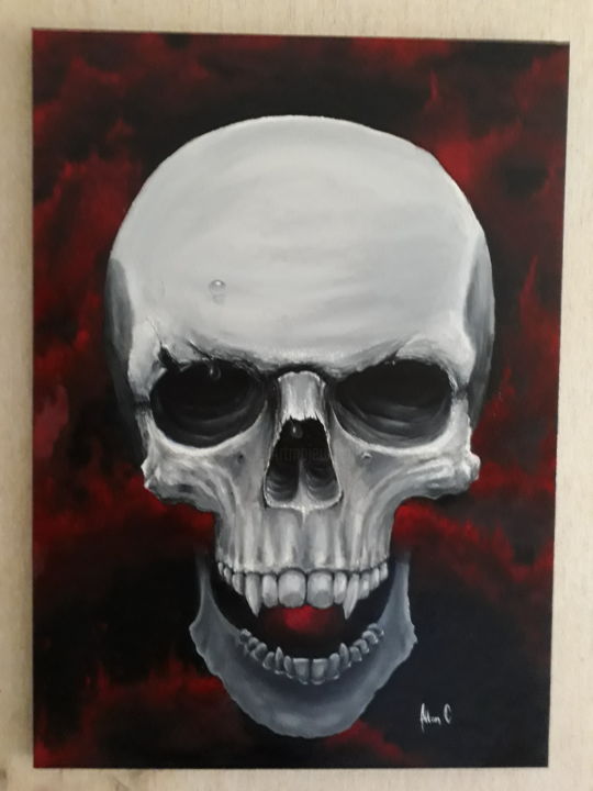 Painting titled "Imortality x death" by Allan Campos, Original Artwork, Other