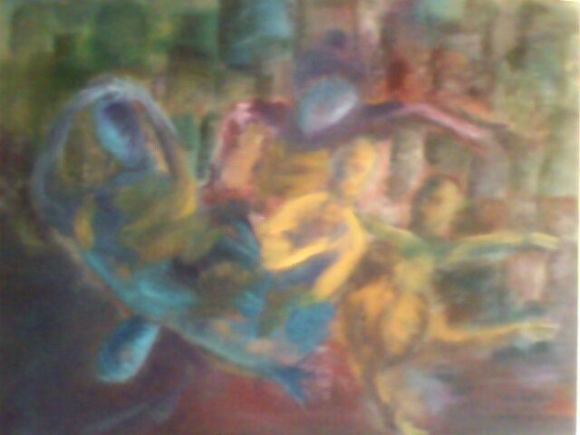 Pintura intitulada "Revolta humana" por Allan Morais, Obras de arte originais, Óleo
