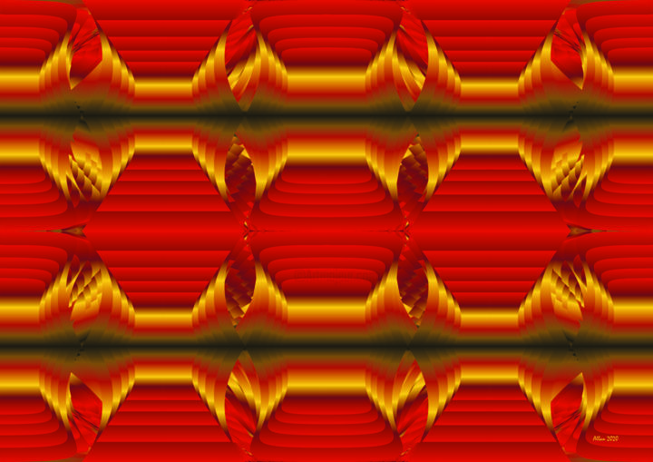 Digital Arts titled "ARABESQUE 188" by Reinhard Heydrich Allan De Souza Santos, Original Art, Digital Painting