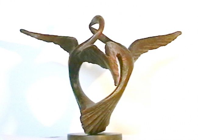 Skulptur mit dem Titel "Love song 1" von Ypym Shystyq, Original-Kunstwerk