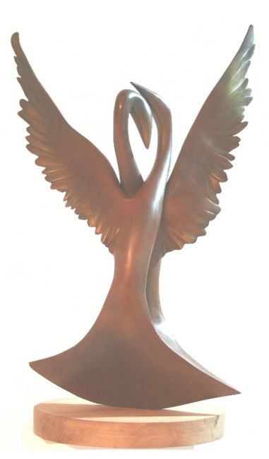 Sculpture titled "Love and Unity IY" by Ypym Shystyq, Original Artwork, Bronze