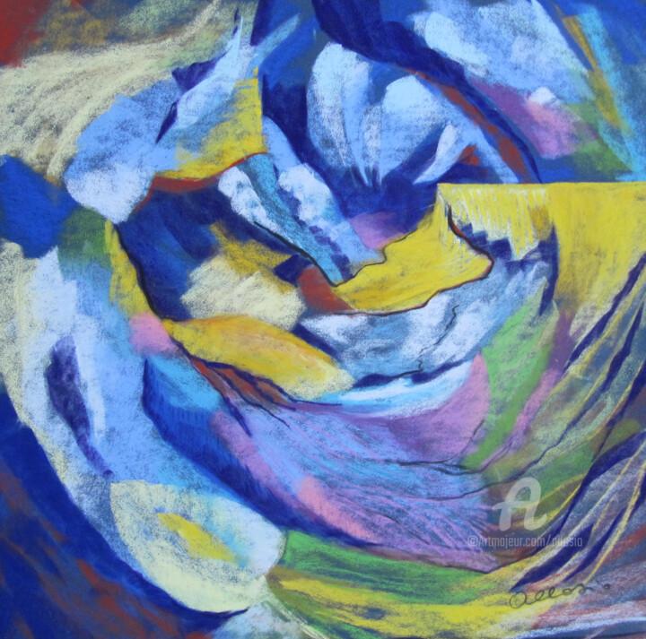 Painting titled "concentration.jpg" by Claudette Allosio, Original Artwork, Pastel