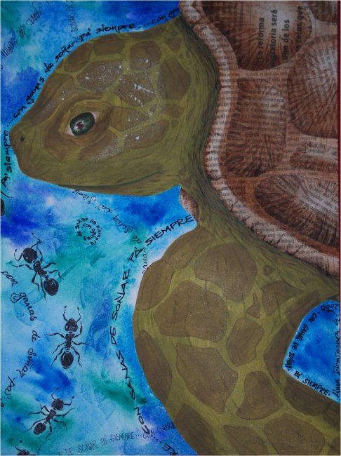 Peinture intitulée "Con ganas..." par Alma Domínguez, Œuvre d'art originale,