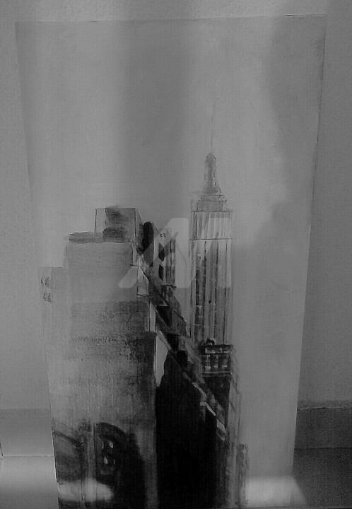 Pintura titulada "New York" por Almudena, Obra de arte original,