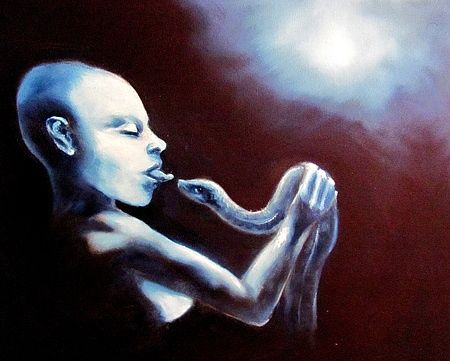 Peinture intitulée "Rencontre avec la C…" par Alnilam, Œuvre d'art originale,