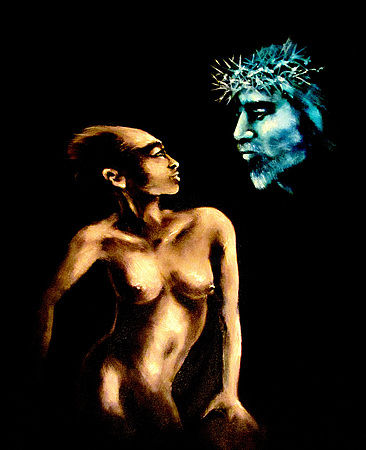 Peinture intitulée "Maria Magdalena" par Alnilam, Œuvre d'art originale, Huile