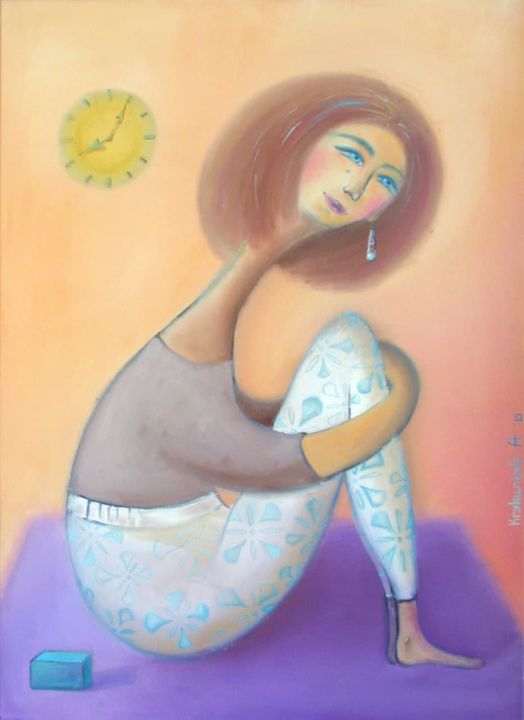 Картина под названием "Insight" - Alona Krukynova, Подлинное произведение искусства, Масло