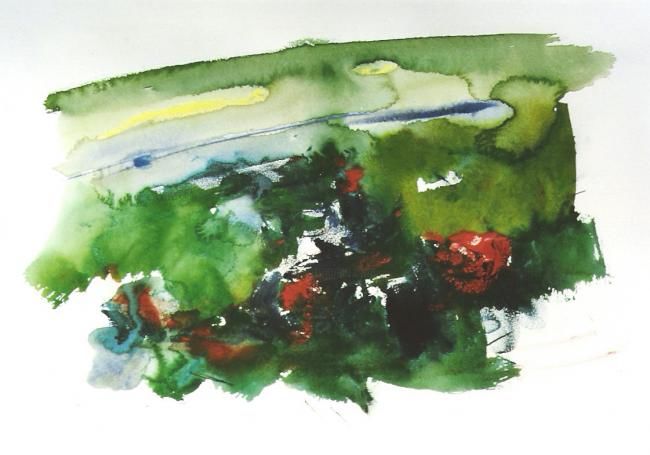 Malerei mit dem Titel "flor da minha terra" von Lambert Savigneux, Original-Kunstwerk