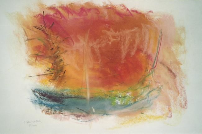 Pintura titulada "eau des racines" por Lambert Savigneux, Obra de arte original