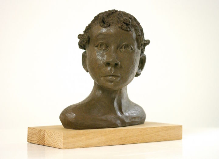 Sculptuur getiteld "Hawa" door Alice Marie, Origineel Kunstwerk, Terra cotta
