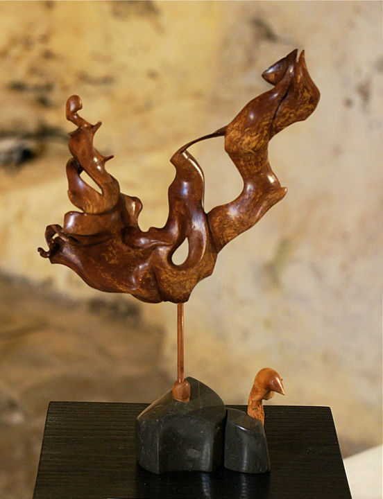 Sculpture titled "fragrance.jpg" by Alper, Original Artwork, Wood