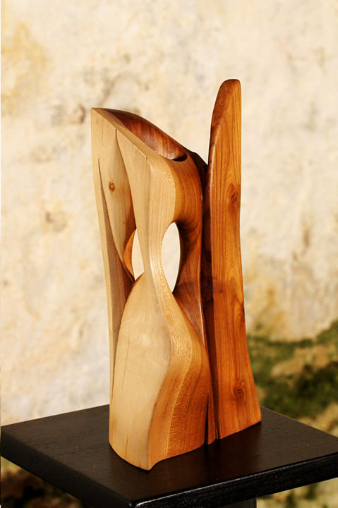 Sculpture titled "forme5.jpg" by Alper, Original Artwork, Wood