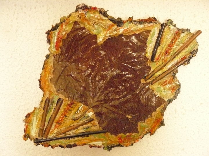 Sculpture titled "Big Feuille" by Gianfranco Bacci, Original Artwork