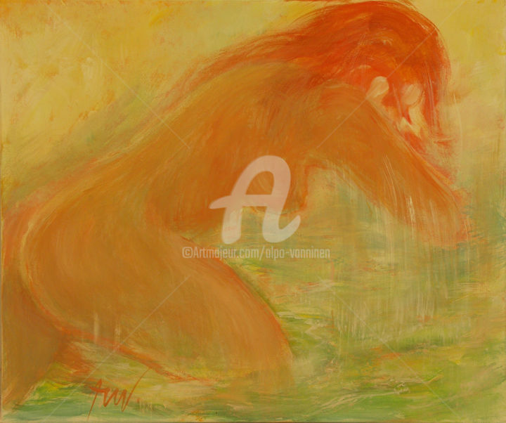 绘画 标题为“Woman 2” 由Alpo Vanninen, 原创艺术品, 油