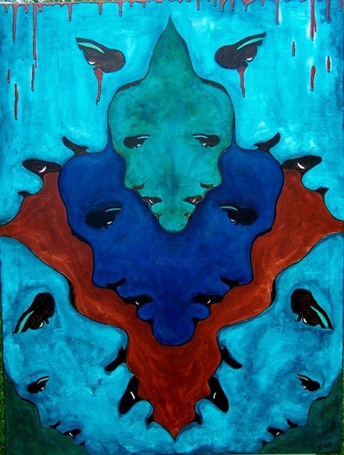 Painting titled "Genesis" by Rachel Knipp, Original Art, Oil