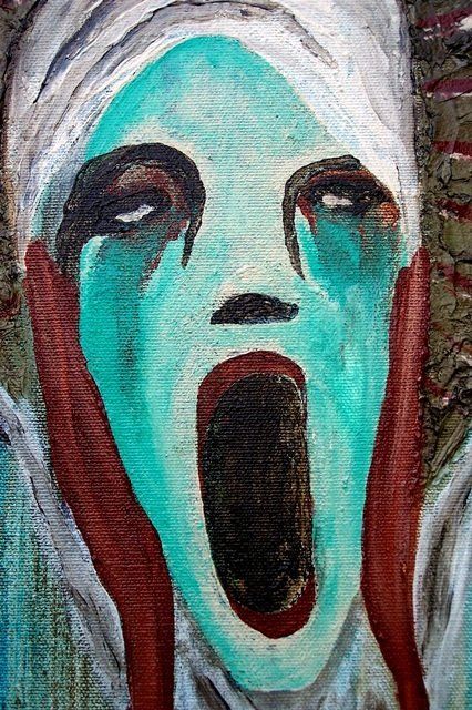 Painting titled "Screaming Liberty" by Rachel Knipp, Original Art, Oil