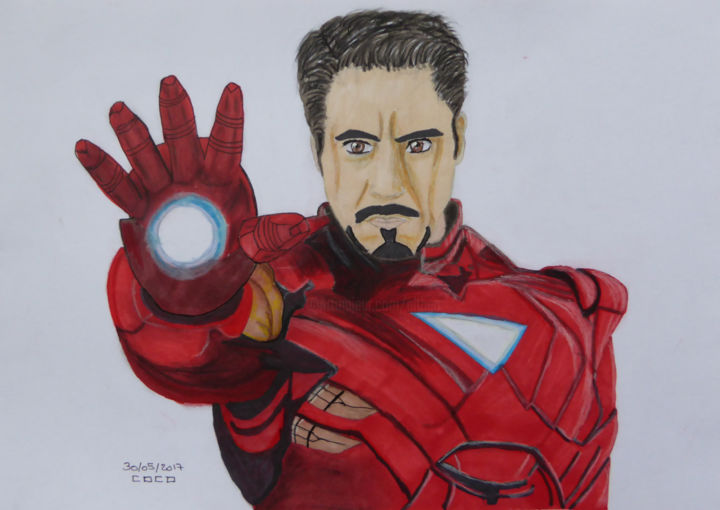 Drawing titled "Ironman" by Althea, Original Artwork