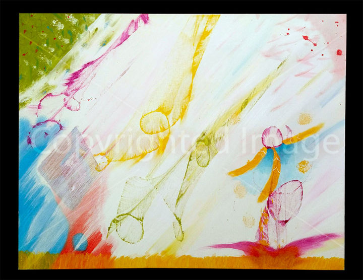 Pintura intitulada "Joy in the Elysian…" por Altmor, Obras de arte originais,