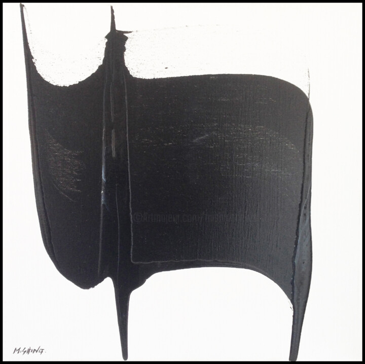 Painting titled "Secret 1" by Altone Mishino, Original Artwork, Acrylic Mounted on Wood Stretcher frame