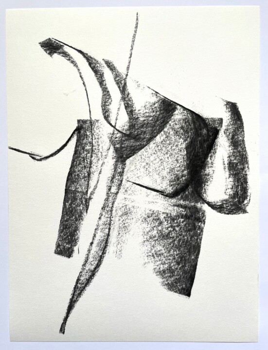 Drawing titled "Dance 1" by Altone Mishino, Original Artwork, Charcoal